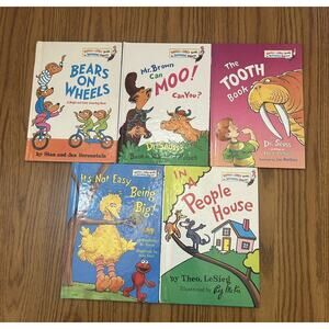 5 Dr Seuss Books Bright And Early For Beginning Beginners 1969-1998 Vintage